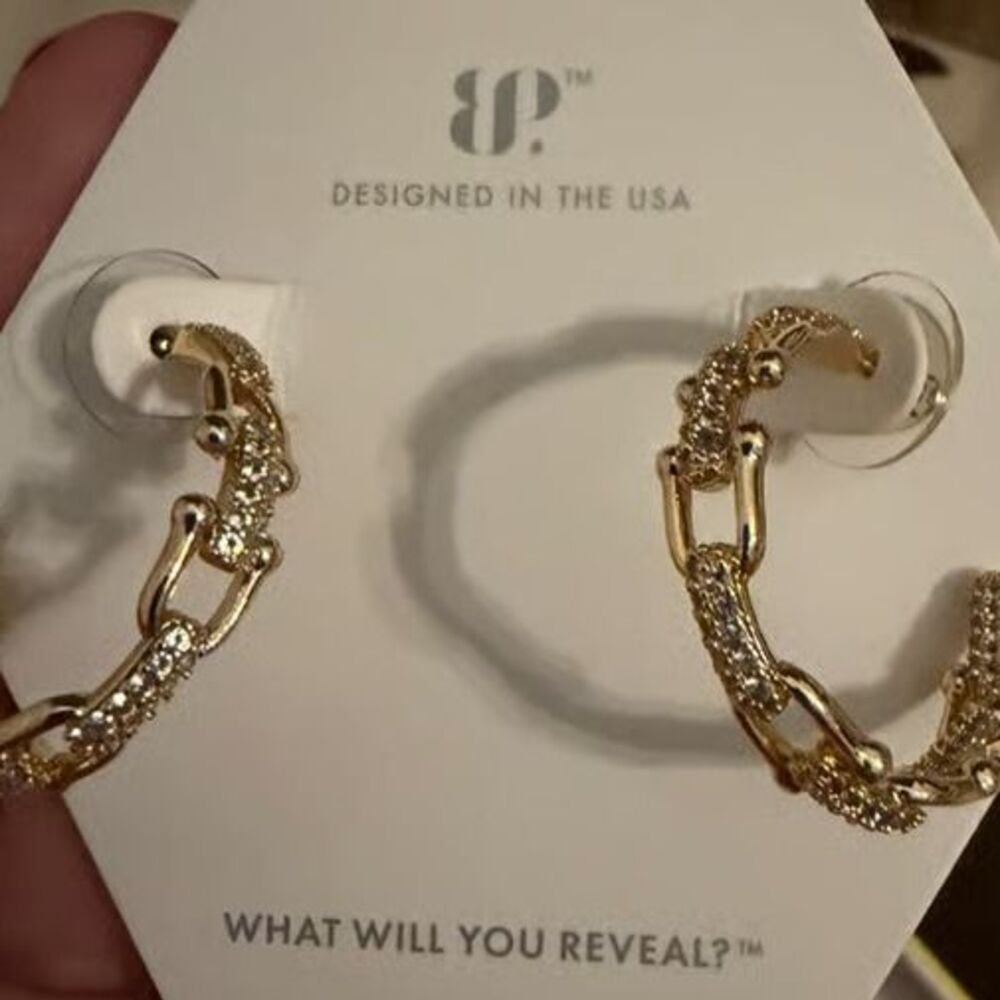Chain Hoop Earrings (BP_